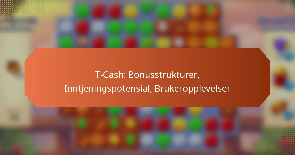 T-Cash: Bonusstrukturer, Inntjeningspotensial, Brukeropplevelser